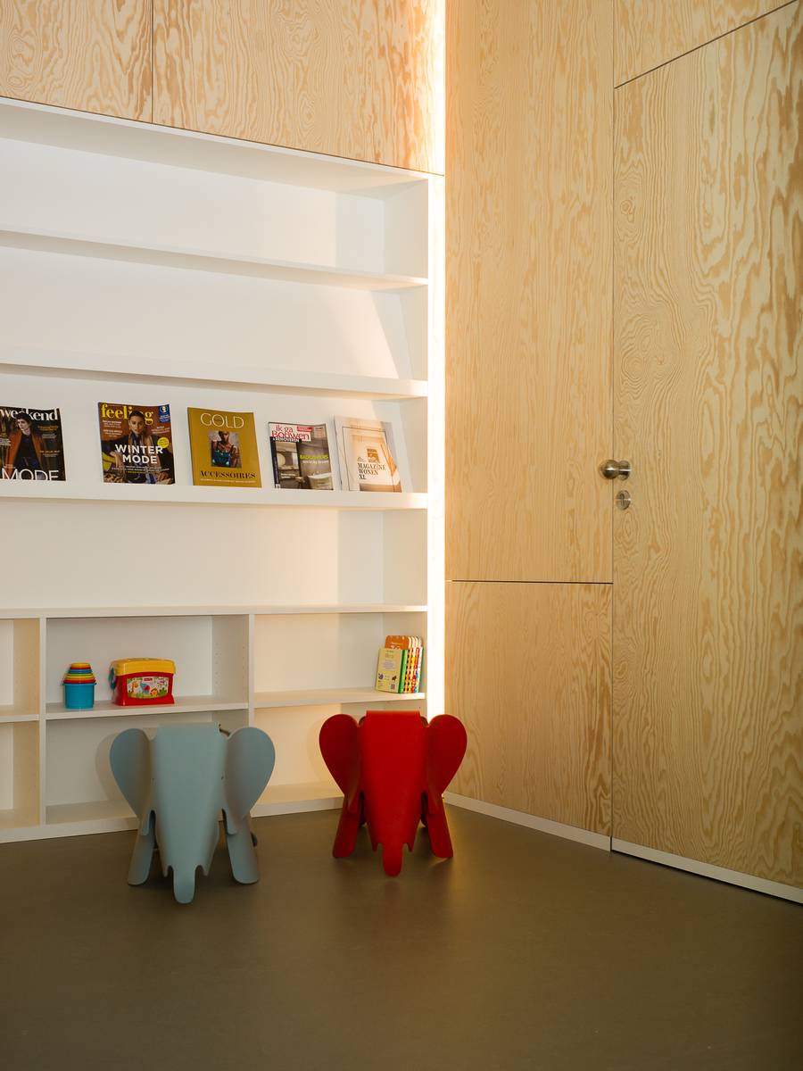 De kinderhoek in de wachtzaal